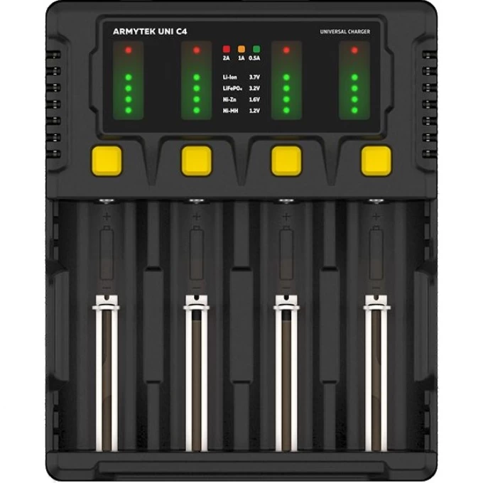 Универсальное зарядное устройство ARMYTEK UNI C4 A04501C Универсальное зарядное устройство ARMYTEK UNI C4 A04501C